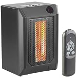 Sichler Haushaltsgeräte Heizlüfter: Infrarot-Raum-Schnellheizer, 1.500 W, Fernbedienung, 4 Röhren, 15 m² (Infrarot Heizer)