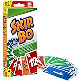 Mattel Games 52370 Skip-Bo Kartenspiel und Familienspiel geeignet für 2 - 6 Spieler, Spiel ab 7 Jahren