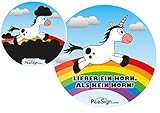 Effekt Aufkleber Sticker Urinal PEESIGN'EINHORN' Urinal Spiel