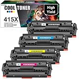 Cool Toner Kompatibel für HP 415X 415A Tonerkartusche Replacement für HP Color Laserjet Pro MFP M479fdw M479fdn M479dw M454dw M479fnw M454dn M479 M454 W2030X W2030A W2031X W2032X W2033X