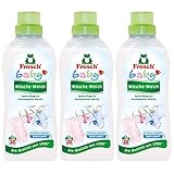 3x Frosch Baby Wäsche-Spüler 750 ml - Hypoallergen Babysanft