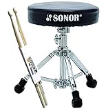 Sonor DT XS 2000 Drum Hocker extra niedrig + keepdrum Drumsticks 1 Paar