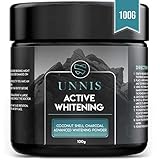 100% Natürliche Aktivkohle Pulver Zähne | Groß 100 gr Kokosnuss Zahnaufhellung für weiße Zähne mit Calcium Schutz | Zahnbleaching Zahnpasta | Bleaching Activated Charcoal Teeth Whitening Powder