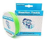 Reaktion Tackle Neue 9 Strand Geflochtene Angelschnur, Leuchtend Grün, 20LB (300 Yards)