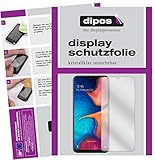 dipos I 2X Schutzfolie klar kompatibel mit Samsung Galaxy A20e Folie Displayschutzfolie (bewusst Kleiner als das Glas, da Dieses gewölbt ist)