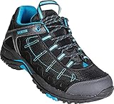 Dachstein Trekkingschuhe in Schwarz mit blauen Details, Bequeme Wanderstiefel für Damen & Herren, Wasserabweisende Boots, Hightech-Wanderschuhe, gelenkschonend, Gr. 37-46