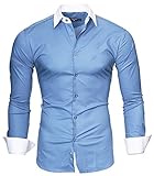 Kayhan Herren Hemd Mailand, Hellblau (M)