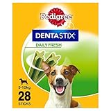 Pedigree Hundesnacks Hundeleckerli Dentastix Fresh für frischen Atem Mini Tägliche Zahnpflege für kleine Hunde