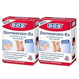 SOS Dornwarzen-Ex, zur schonenden Entfernung von Dornwarzen am Fuß, Lösung mit Salicylsäure und Milchsäure, für Erwachsene und Kinder ab 6 Jahren, klinisch bestätigte Wirksamkeit, 2×10ml Lösung