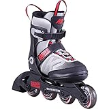 K2 Inline Skates RAIDER Für Jungen Mit K2 Softboot, Grey - Red, 30D0101
