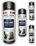 Lack Farbe Spruehlack Lackfarbe Acryllack 400 ml schwarz matt, mattschwarz hitzebeständig 800 C