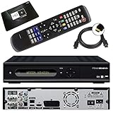 netshop 25 Micro M1 HD+ CI+ digitaler HD Twin Satelliten-Receiver (12 Moante HD+, Twin-Tuner, 1x CI+, HDMI, Ethernet, USB 2.0, PVR-Ready, Smart TV) schwarz