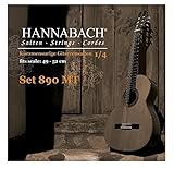 Hannabach 653069 Klassikgitarrensaiten Serie 890 1/4 Kindergitarre Mensur: 49-52cm - Satz