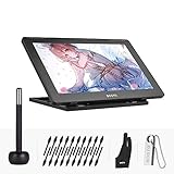 Aibecy BOSTO 16HDK 15,6Zoll H-IPS LCD Grafiktablett Display 8192 Aktive Technologie mit aktivem Druckpegel USB betriebenes, verbrauchsarmes Grafiktablett mit interaktivem Eingabestift (Aktiver Stift)