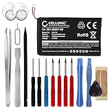 CELLONIC® Qualitäts Akku kompatibel mit Garmin Nüvi 150LMT Nüvi 150T nüvi 2460LMT nüvi 2595LMT Nüvi 2669LMT, 361-00051-00 361-00051-01 361-00051-02 1200mAh + Werkzeug-Set Ersatzakku Batterie