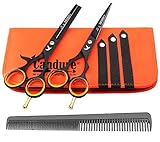 Haarscheren Set Profi 5,5 Zoll Haarschneideschere Friseurscheren Effilierschere