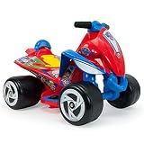 INJUSA - Quad Paw Patrol 6V Rot mit Fußbeschleuniger und breiten Kunststoffrädern Empfohlen für Kinder von 1 bis 3 Jahren