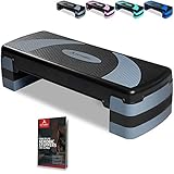 arteesol Stepper,Aerobic Steppbrett Stepper Step-Bench,Höhenverstellbarer Stepper mit 3 Stufen(10/15/20 cm) Fitness-Workouts,kompaktes Trainingsgerät für Zuhause,Step Brett,Fitnessboard