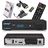 Ankaro 2100 DSR Sat-Receiver - HD Satelliten Receiver mit USB-Mediaplayer Funktion - DVB-S/S2 Receiver für Satellit - Astra & Hotbird vorinstalliert + Anadol HDMI Kabel (Ohne PVR Aufnahmefunktion)