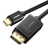 UGREEN Mini Displayport auf Displayport Adapterkabel Mini DP Stecker zu DP Stecker für MacBook, MAC, MacBook Pro, MacBook Air usw, 2m (Schwarz)