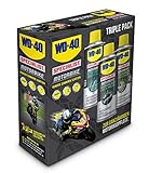 WD-40 Specialist Motorbike Motorradpflegeset 1x Kettenspray, 1x Kettenreiniger, 1x Wachspolitur (3x 400ml)