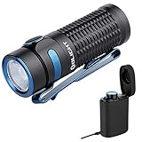 OLIGHT BATON 3 KIT Taschenlampe 1200 Lumen 166 Meter Reichweite LED Klein Taschenlicht USB Aufladbar Mini Taschenlampen Handlicht mit 16340 Akku & Ladecase