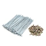sourcing map 72stk Motorrad Rad Speichen m Nippel Silberton 4mm Gewinde Dmr. 175mm Länge