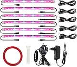 Roleadro LED Pflanzenlampe Pflanzenlicht 60w Pflanzenleuchte mit Timer 3H/6H/12H Heillgkeitsstufen Strip Wachsen licht Wachstumslampe IP65 Pflanzenlichter für Zimmerpflanzen Gartenarbeit Gewächshaus