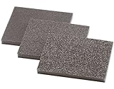 wolfcraft 2895000 Schleifschwämme-Set 3-tlg. 98x123x10mm I ideal zum Konturenschleifen