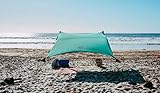Neso Zelte Strand Zelt mit Sand Anker, Portable Baldachin Sunshade - 2,1m x 2,1m - Patentierte verstärkte Ecken (Color) (Waldgrün)