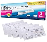 Clearblue Frühe Erkennung Schwangerschafts-Frühtest 10 miu/ml 2 Stück + 5 Schwangerschaftstests 25 miu/ml