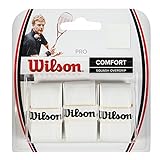 Wilson Griffband, Pro Overgrip, Ersatzgriffbänder, 3 Stück, Weiß, WRR937000