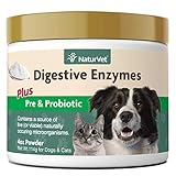 Naturvet Verdauungsenzyme Und Probiotika Gesunde Verdauung Für Hunde Und Katzen 118 Ml
