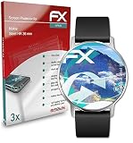atFoliX Schutzfolie kompatibel mit Nokia Steel HR 36 mm Folie, ultraklare und Flexible FX Displayschutzfolie (3X)