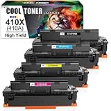 Cool Toner Kompatibel Tonerkartusche Replacement für HP 410X 410A für HP Color Laserjet Pro MFP M477fdw M477fdn M377dw M477fnw M452dn M452dw M452nw M477 M452 M377 (CF410X CF411X CF412X CF413X, 4 Pack)