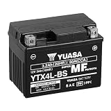 Motorrad Batterie YUASA YTX4L-BS, 12V/3AH (Maße: 114x71x86)