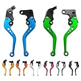 Anay Bremse Kupplung Hebel für Hond a CBR600RR 2007 -2015 CBR1000RR Fireblade 2008–2015 Motorrad Verstellbar Hebel mit Einstellknopf kurz schwarz