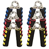 POWRX Handmuskeltrainer 2er Set I Handtrainer Easy Medium Strong I Griffkraft Trainer ideal für unterwegs (Gelb/Easy)