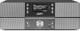 TechniSat DIGITRADIO 361 CD IR - DAB+/Internetradio (WLAN, LAN, DAB, UKW, CD-Player, Bluetooth, Radiowecker, WiFi Streamingfunktion, AUX-In, Stereo, 2 x 5 Watt Lautsprecher, Fernbedienung) anthrazit
