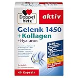 Doppelherz Gelenk 1450 + Kollagen + Hyaluron – Vitamin K und Vitamin D als Beitrag zum Erhalt normaler Knochen – 40 Kapseln