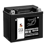 SIGA Gel Motorradbatterie 12V 12Ah 250A/EN Gel Batterie YTX12-BS GEL12-12-BS YTX12-4 GTX12-BS ETX-12-BS 51012
