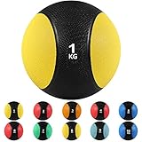 arteesol Medizinball 1-10 kg Profi Medicine Ball Medizinbälle Trainingsball Gewichtsball Gymnastikball, Perfekt für Kraft- und Konditionstraining, Bauch Workouts im Fitnessstudio, Krankengymnastik