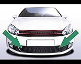 Waben- Sport- Front- Grill Stoßstangen Einsatz Gitter Schwarz Eintragungsfrei