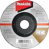 Makita A-80656 A-95962 Schruppscheibe 125mmINOX100Stk, Blau, Silber, 76x533 mm