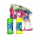 2in1 - Kinder Seifenblasenpistole mit Beleuchtung und Soundeffekt für draußen und unterwegs - Verschiedene Motive (Sound Seifenblasenpistole)