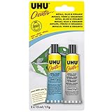 UHU 47285 Spezialkleber, Creativ, Metall, Glas, Keramik, 2 Tuben, 15 ml