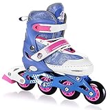 SPOKEY My Little Pony Candy Inline Skates für Kinder bis max. Gewicht 60 kg| Größenverstellbar, Alu-Schienen, Kugellager ABEC-7 Carbon, PU Rolle 82 A