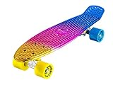 Ridge Skateboard Neochrome Range Mini Cruiser 22', Gelb/Rosa/Blau, Zoll