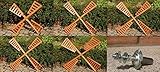 Deko-Shop-Hannusch Flügel Windmühle Windrad Mühlenrad Windflügel wahlweise mit Kugellager Verschiedene Längen Ersatzteile, Spannweite:P 90 cm mit Kugellager