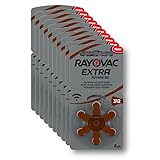 Rayovac Extra Advanced Zink Luft Hörgerätebatterie (in der Größe 312er Frustfrei-Pack, mit 60 Batterien, geeignet für Hörgeräte Hörhilfen Hörverstärker) braun